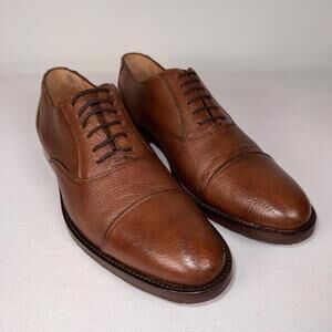 Alan Payne Oxfords Colby Genuine Deerskin in Antique Honey Brown - 9